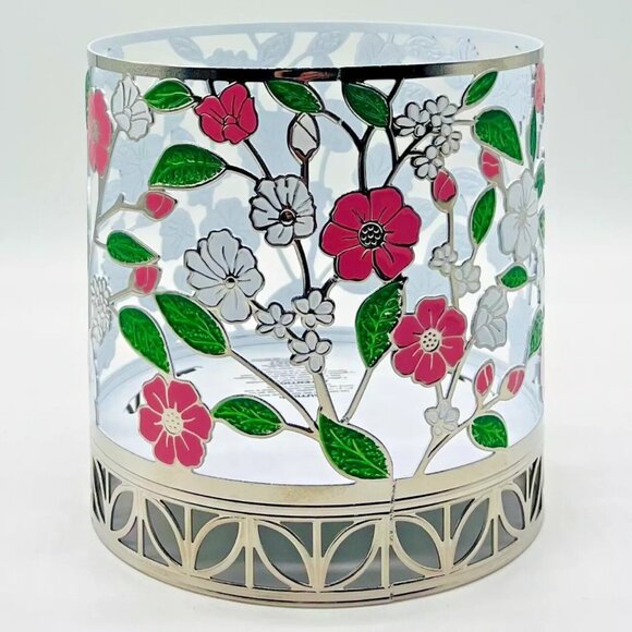 Bath & Body Works FLORAL Spring - 3 Wick Large Candle Holder Sleeve - Picture 3 of 4